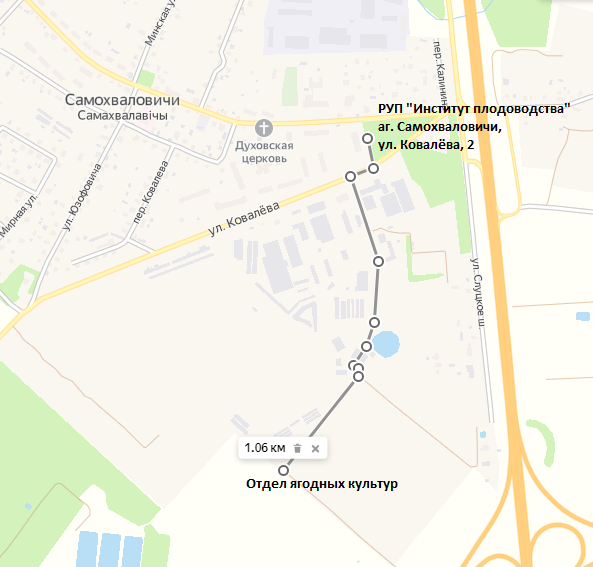 Карта проезда в ягодники